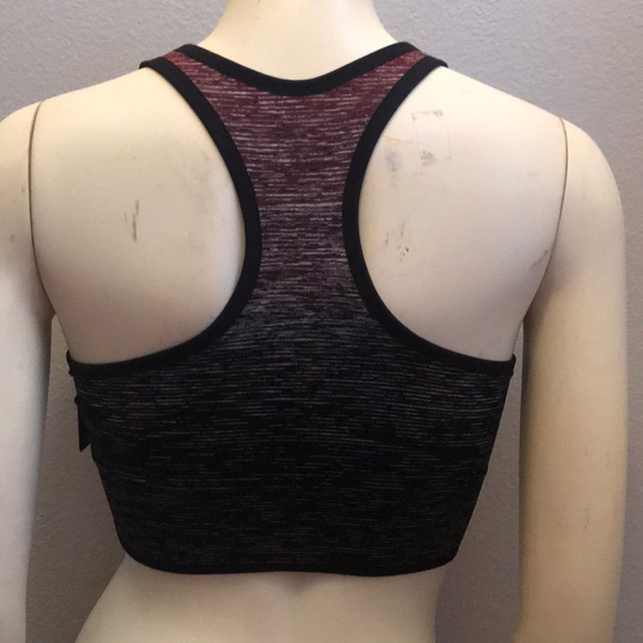 Active Burgundy Racerback sports bra - Picture 3 of 3